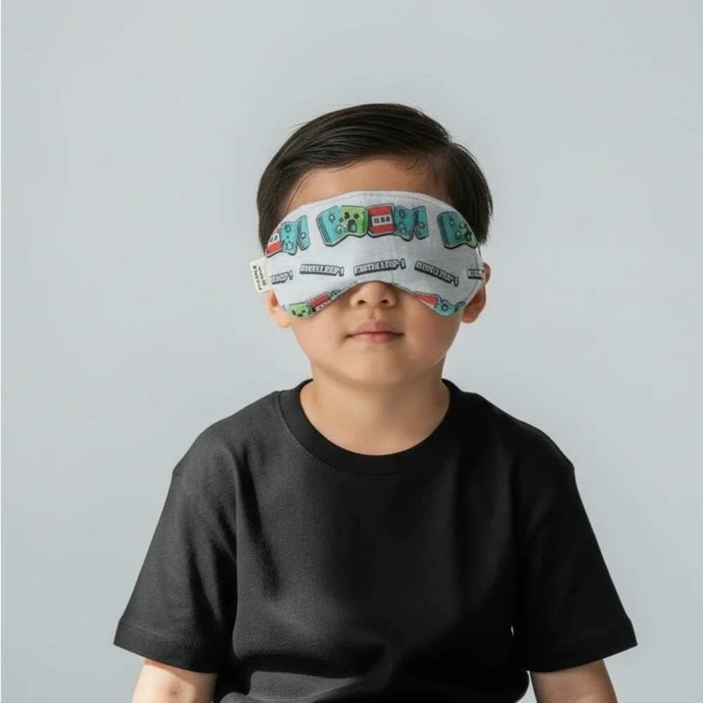 Minecraft Creeper Boom Kids Sleep Mask - Multicolor